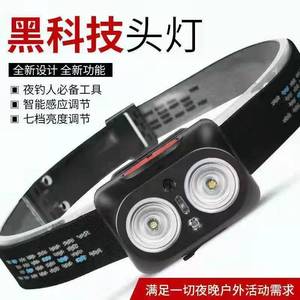 Nouvelle lampe frontale LED rechargeable anti-éclaboussures avec répulsif anti-moustiques à induction pour la pêche, le cyclisme et les activités de plein air - Product Image 4