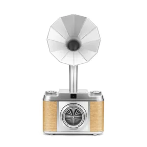 Klassisches Plattenspieler-Mini-Grammophon mit AM-FM-Radio