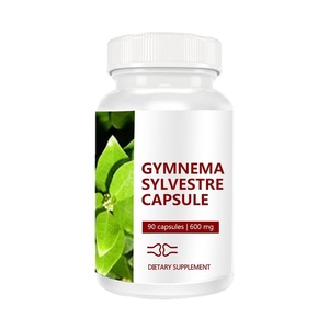 Cápsulas Vegetarianas de Gymnema Sylvestre 600mg, Extracto de Ácido Gimnémico en Polvo, Apoya el Metabolismo de los Lípidos y la Digestión - Product Image 1