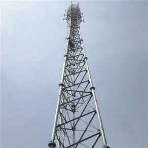 20 26 32 40Meter 4G Cell Phone Telecommunication Signal Antenna 5G Cell Steel Telecom Base Station Tower