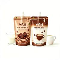 YSH Offre Spéciale : Sachet Doypack en plastique avec bec verseur et film de lamination brillant pour emballage de lait et boissons, destiné aux fournisseurs