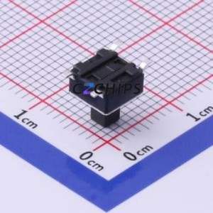 TS-1002ST-BR07316A Tactile Switch SMD-4P,6x6mm Switch Single Pole Single Throw Rectangle Button 1.6N Vertical Mount - Product Image 2