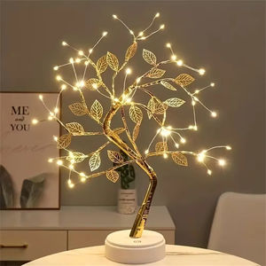 Lámpara de Mesa LED con Forma de Hoja de Rosa, Luces de Hadas USB para Árbol de Navidad, Luces Nocturnas para el Hogar, Decoración para Fiestas, Bodas, Dormitorios, Regalo para el Día de la Madre - Product Image 4