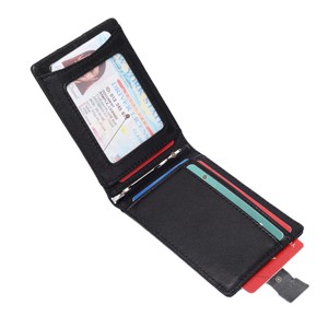 Slim Two-Tone Genuine Leather <b>Wallet</b> <b>For</b> <b>Men</b> <b>RFID</b> Anti-Theft Black Bi-Fold Short Style Everyday Use - Product Image 5