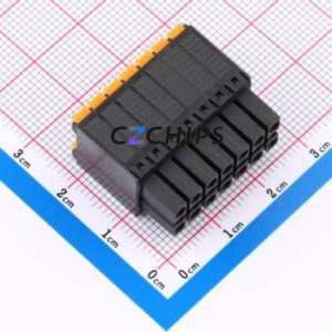 MX15EDGKNH-3.5-2*07P-BK01-Cu-A Plug-in Terminal Block P=3.5mm Connector Plug 2x7P 3.5mm Black - Product Image 2