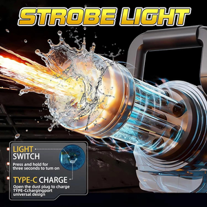 Pistolet à eau électrique <span class=keywords><strong>Gatling</strong></span> rotatif lumineux automatique, jouet très populaire - Product Image 6