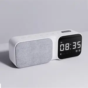 Wake up Sunrise Alarm Clock Blue Tooth Sound Bar Speakers Multifunction Led Digital Bluetooth Smart Speaker with Screen Battery