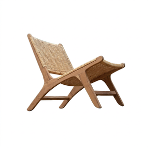 Chaises longues en rotin et teck au design moderne pour l'extérieur Mobilier en bois naturel à bas prix Application extérieure relaxante - Product Image 1