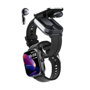 Montre connectée D <span class=keywords><strong>8</strong></span> PRO avec écouteurs TWS intégrés, appels, NFC, moniteur de fréquence cardiaque, moniteur de tension artérielle, suivi de la santé, montre connectée 2-en-1 - Product Image 5