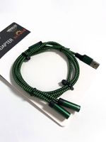 Nuevo Cable Divisor de Audio USB a 3.5mm 1 a 2 para Auriculares, para Computadora de Escritorio y Portátil, Cable de Audio Popular