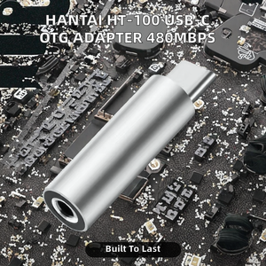 Adaptador de Teléfono Móvil USB-C <span class=keywords><strong>HANTAI</strong></span> HT-100 de Aleación de Aluminio, 480Mbps, Enchufe Universal AC/DC con Protección Contra Cortocircuitos, Nuevo - Product Image 2