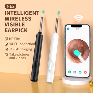 Outil de nettoyage <span class=keywords><strong>d</strong></span>'<span class=keywords><strong>oreilles</strong></span> <span class=keywords><strong>avec</strong></span> <span class=keywords><strong>caméra</strong></span> et lumière <span class=keywords><strong>intégrée</strong></span> pour l'élimination du cérumen – Cure-oreille visuel noir - Product Image 3