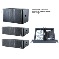 Subwoofer y Altavoz profesional, sistema de Audio, música de sonido dual, altavoces de matriz de línea pasiva de 10 pulgadas