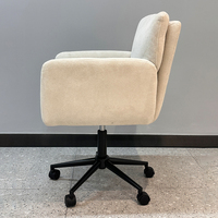 Chaise d'ordinateur pivotante réglable au design moderne du milieu du siècle confortable pour une utilisation au bureau à domicile