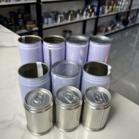 Boîte en métal de qualité alimentaire premium dorée et emballage en métal refermable pour aliments et boissons gazeuses
