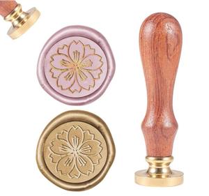 Herramientas de barra Cabeza de latón extraíble 25mm Flores Sellado Vintage Retro Madera Sello de hielo para Rusia Bloemenbier Cadence Corsair - Product Image 1