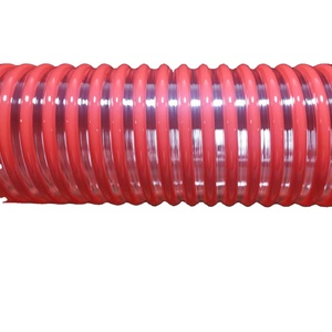 Bomba de agua corrugada Flexible helix espiral de vacío, manguera de succión de pvc de 6, 8 y 10 pulgadas