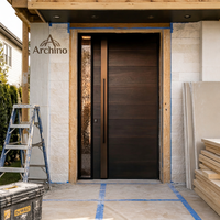 Porte en aluminium manuelle moderne et écoénergétique pour la remplacement des portes existantes, destinée aux concessionnaires nord-américains, à usage commercial et résidentiel, vente en gros directe usine