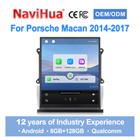 Reproductor Multimedia Android para Auto Navihua, Pantalla Vertical de 11.3 Pulgadas, Carplay, GPS, Radio, para Porsche Macan 2014-2017