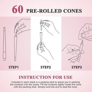 Conos de Papel para Liar Cigarrillos, Color Rosa, Combustión Lenta, 14g, Especial, Grandes, Personalizados, 109MM, Papel para Liar, Apto para Fumadores - Product Image 6