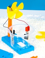 Kit de Materiales para Experimentos Científicos DIY: Tecnología de Ventilador de Generación de Energía con Salmuera, Pequeño Ventilador de Plástico para Niños y Estudiantes