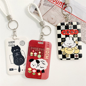 Porte-cartes de <span class=keywords><strong>bus</strong></span> mignons en gros OEM&ODM, étuis pour cartes de cantine étudiante et badges d'accès campus et exposition, tout-en-un avec porte-clés - Product Image 4
