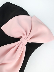 Gaun wanita tanpa tali, desain terpisah pita kupu-kupu Prancis terasa penutup pinggang Slim Fit pakaian wanita gaun pernikahan gaun Prom - Product Image 6