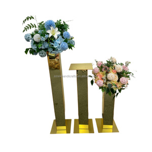 Nuovo portabagagli fiori per matrimonio colonnare acrilico decorativo con supporto per matrimonio centrotavola per matrimonio - Product Image 2