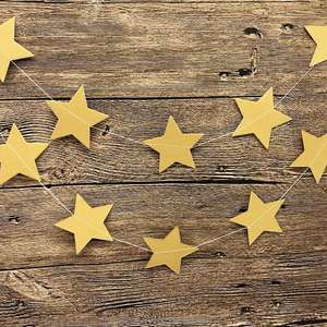Innovative Vertical Hanging Star Garlands, <b>Glitter</b> Paper Decorations for Festive Parties - Product Image 4