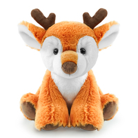 Boneka Hewan Rusa Sika Berbintik Super Lembut Kustom, Mainan Plush Realistis Ramah Lingkungan Isi Kapas PP, Pereda Stres, Hadiah Ulang Tahun