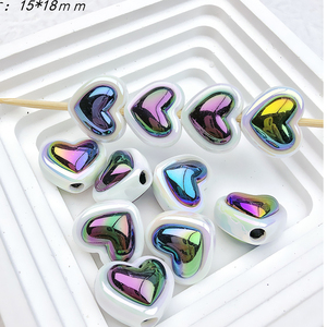 200pcs <strong>Black</strong> and White Contrast Acrylic Round <strong>Beads</strong> Sweet Cool Butterfly Love Resin <strong>Beads</strong> for DIY Hand Stringing - Product Image 4