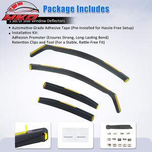 Viseras para Ventanas de Coche Benz Clase C W205 Sedán 15-21, Deflectores de Lluvia, Protección para Ventanas Laterales de Puerta de Coche, PC - Product Image 5