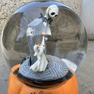 Custom Polyresin Halloween Musical Snow Globe Pumpkin Ghost <strong>Grave</strong> Stone OEM ODM <strong>Ornament</strong> for Gift Retailers and Brand Buyers - Product Image 4