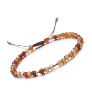 Cliobeads Miyuki Seed Bead distacer naturale 4mm rotondo sfaccettato Amazonite rosa quarzo acquamarina pietra con perline <span class=keywords><strong>bracciale</strong></span> regolabile - Product Image 2