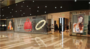 Pantalla LED Flexible <span class=keywords><strong>Yake</strong></span> P2.5 P6.25, Película Transparente Holográfica de Plástico para Publicidad en Ascensores, Centros Comerciales y Educación - Product Image 3