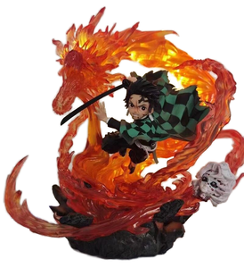 ของเล่นฟิกเกอร์ตัวการ์ตูนจาก kamado nezuko tanjimetsu NO yaiba โมเดลตุ๊กตาปีศาจฆ่าแอ็คชั่นฟิกเกอร์ - Product Image 3