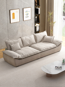Sofá suave <span class=keywords><strong>de</strong></span> velero <span class=keywords><strong>de</strong></span> fila recta <span class=keywords><strong>de</strong></span> tela tecnológica minimalista italiana moderno Simple sala <span class=keywords><strong>de</strong></span> estar Luz <span class=keywords><strong>de</strong></span> lujo para esponja pequeña - Product Image 6