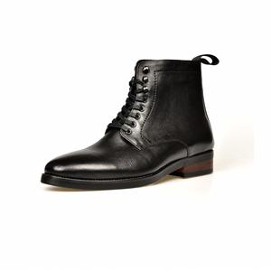 Customized Men's Genuine Leather Ankle Boots Lace-Up Casual Rubber Shoes Waterproof Breathable Height-Increasing <b>Heels</b> Summer - Product Image 4