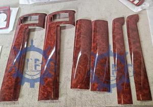 200 סוג של hiace סוג 3 רחב 3D לוח המחוונים לכסות עץ חום 15 חלקי פנים מותאמים אישית עבור toyota - Product Image 4