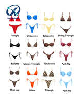 Fabrieksontwerp Custom Badmode Vrouwen Tweedelige Driehoekige Bikini Luxe Merk Strand Badpak