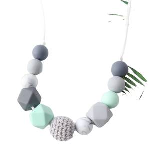 <span class=keywords><strong>Collier</strong></span> en silicone pour bébé, jouet de dentition, <span class=keywords><strong>collier</strong></span> d'allaitement sensoriel pour bébé, enfant, adulte atteint d'autisme, TDAH - Product Image 1