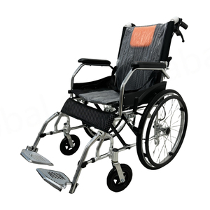รถเข็นคนพิการแบบแมนนวลทำจากอะลูมิเนียมน้ำหนักเบาพับได้สำหรับใช้ใน CA863-20-G บำบัดร่างกายผู้ป่วย - Product Image 1