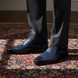 Chaussures habillées en cuir véritable pour hommes, <span class=keywords><strong>prix</strong></span> d'usine, logo personnalisé, chaussures de travail durables pour le bureau - Product Image 3