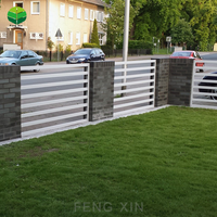 Système de clôture modulaire d'extérieur Clôture Panneaux métalliques bon marché Porte électrique Clôture de jardin de ferme Clôture personnalisée en aluminium Morden Imperméable