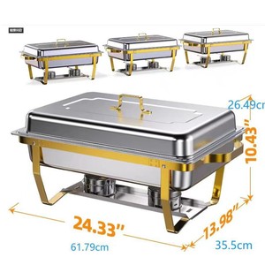 Plats chauffants <span class=keywords><strong>pour</strong></span> buffet Bord roulé <span class=keywords><strong>Protection</strong></span> des doigts Buffets et chauffants <span class=keywords><strong>pour</strong></span> toute fête, mariage, anniversaire et hôtel - Product Image 5