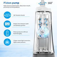 Vente chaude Intelligent Automatique Sans Fil Water Flosser Portable Irrigateur Oral Fil Dentaire Bretelles Nettoyage Logo Personnalisé Privé