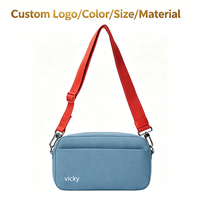 Sac à bandoulière de voyage pour femmes, sac à bandoulière en nylon résistant à l'eau, sac à bandoulière décontracté pour tous les jours, avec large sangle réglable