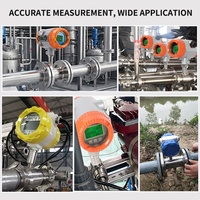 Chuck Connection Liquid Turbine Flowmeter DN6 DN10 Pulse 4-20mA RS485 Pengukur Aliran Turbin Akurasi Tinggi dengan Layar LCD Digital