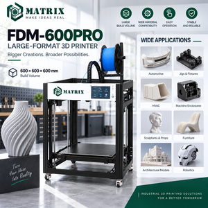 Impresora 3D FDM Grande de 600x600x600mm para Prototipos de Ductos HVAC, Canales de Aire, Piezas y Carcasas de Ventilación - Product Image 1