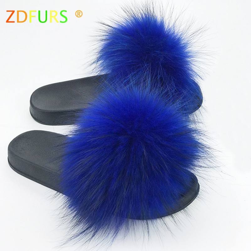 ZDFURS 2025, las más nuevas Zapatillas de piel de mapache Real